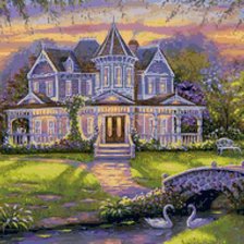 Схема вышивки «Дом»