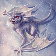 Схема вышивки «дракоша»