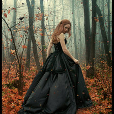 Схема вышивки «Девушка»