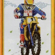 Схема вышивки «мото»