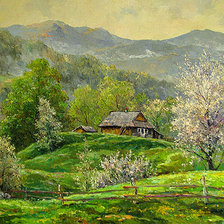 Схема вышивки «Серия "Пейзажи"»