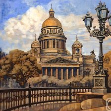 Схема вышивки «Исаакиевский собор»