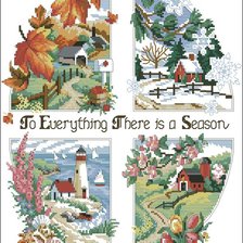 Схема вышивки «времена года»