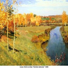 Схема вышивки «Левитан-Золотая осень»