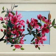 Схема вышивки «ветка цветущего дерева»