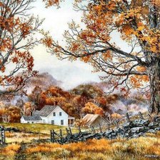 Схема вышивки «Серия "Пейзажи"»