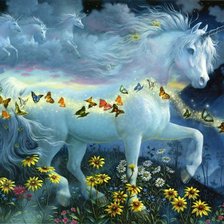 Схема вышивки «Серия "Единороги"»