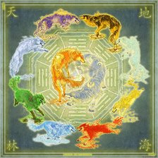 Схема вышивки «волчий календарь»