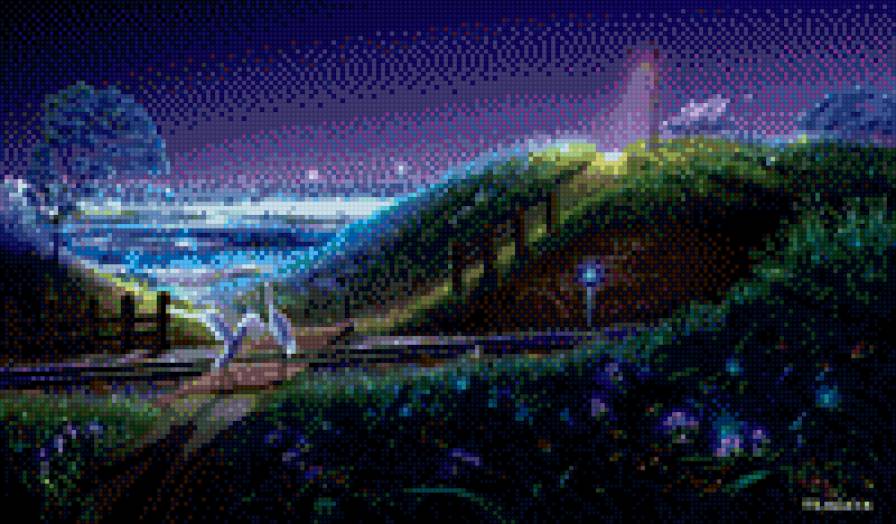 картина кагайя - природа птицы - предпросмотр