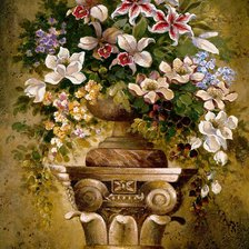 Схема вышивки «ретро картина»