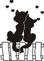 Схема вышивки «пара котов»