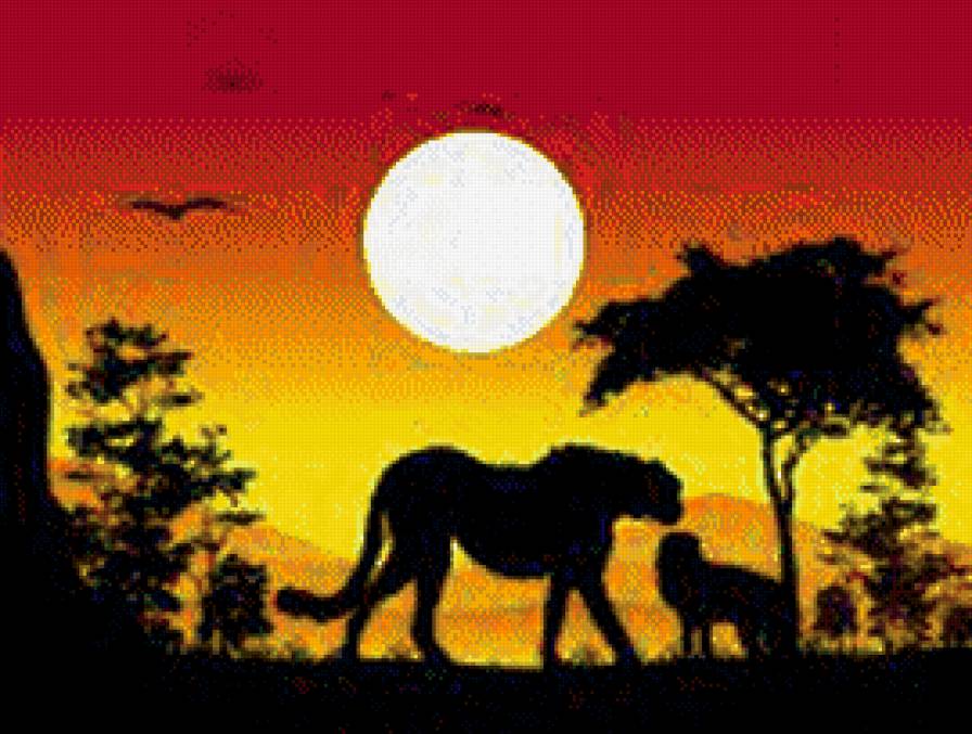 саванна - гепарды, природа, сафари, африка - предпросмотр