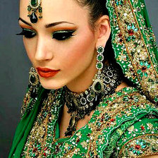 Схема вышивки «портрет девушки»