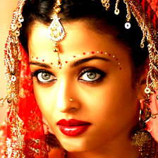 Схема вышивки «портрет девушки»