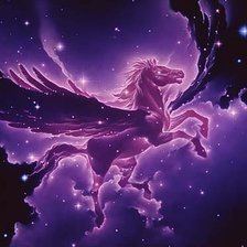 Схема вышивки «пегас»