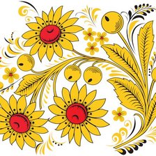 Схема вышивки «Хохлома»