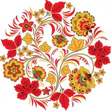 Схема вышивки «Хохлома»