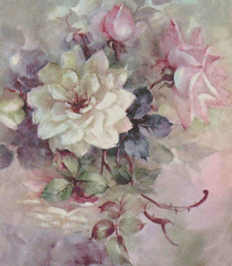 Роза - цветы, натюрморт, роза, букет - предпросмотр