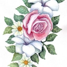 Схема вышивки «Роза»