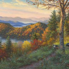 Схема вышивки «Серия "Пейзажи"»