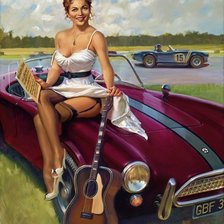 Схема вышивки «девушка»