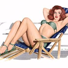 Схема вышивки «девушка»