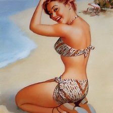 Схема вышивки «девушка»