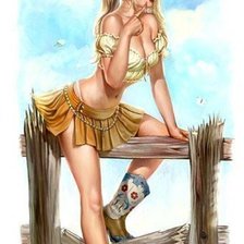 Схема вышивки «девушка»