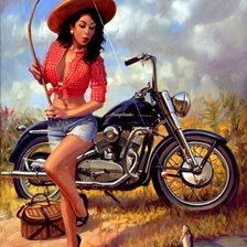 Схема вышивки «девушка»