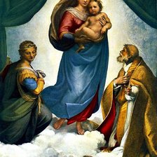 Схема вышивки «Сикстинская мадонна»