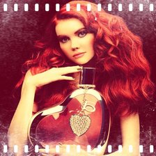 Схема вышивки «Girl with parfume-2»