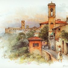 Схема вышивки «Старый город»