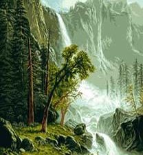 Схема вышивки «водопад»