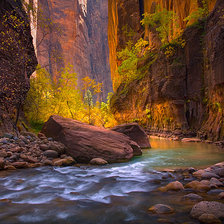 Схема вышивки «Горная река»