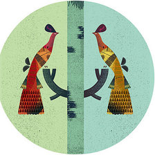 Схема вышивки «Птички»