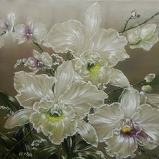 Схема вышивки «орхидея»