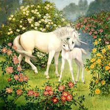 Схема вышивки «Серия "Единороги"»