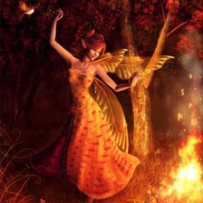 Схема вышивки «у костра»