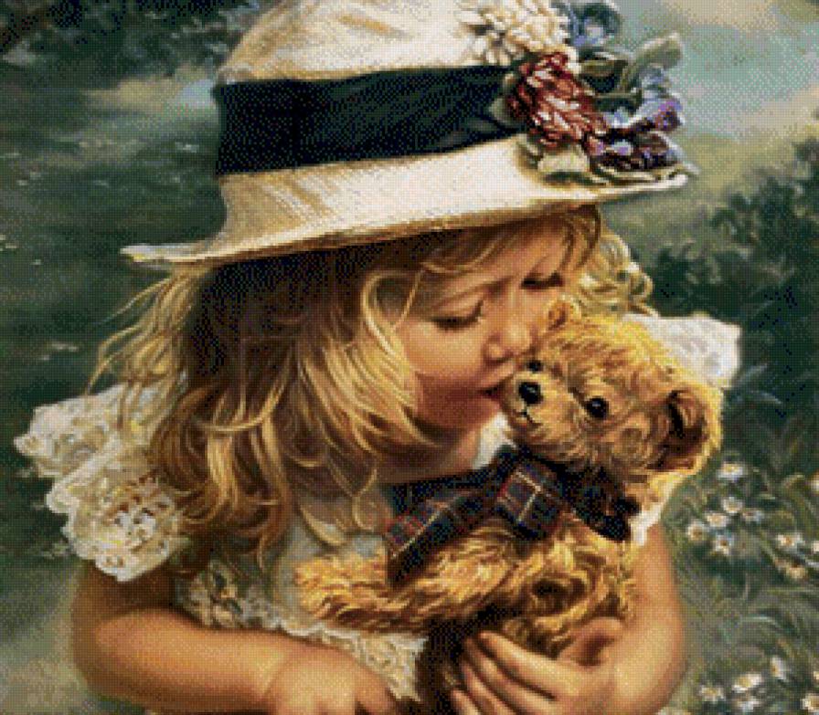 девочка - мишка, девочка - предпросмотр