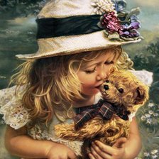 Схема вышивки «девочка»