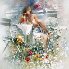 Схема вышивки «акварель»