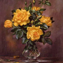 Схема вышивки «старинная картина»