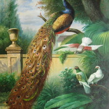 Схема вышивки «старинная картина»