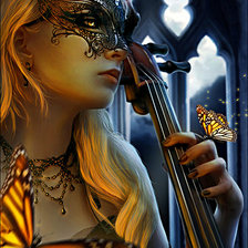 Схема вышивки «музыка ночи»