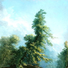 Схема вышивки «старинная картина  часть 1»