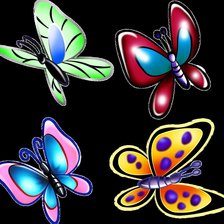 Схема вышивки «подушка Бабочка»