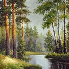 Схема вышивки «летний пейзаж»