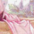 Предпросмотр схемы вышивки «девушка в розовом» (№480050)