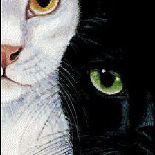 Схема вышивки «котики»