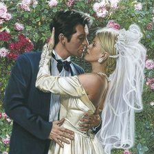 Схема вышивки «поцелуй»